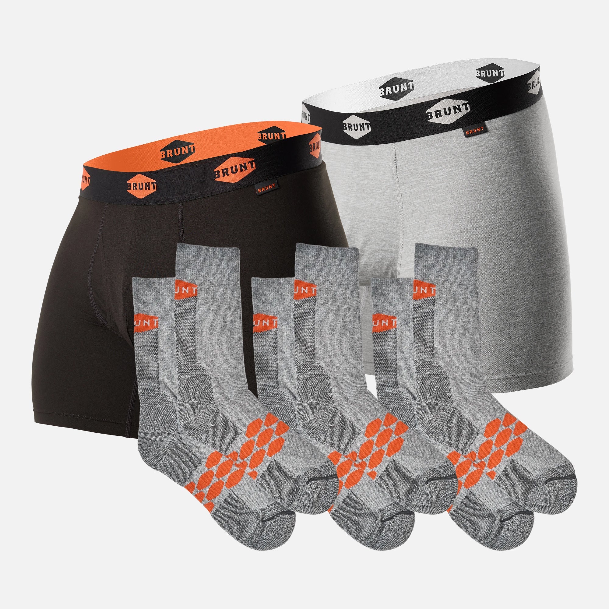 The Comfort Tech 6 Boxers & Everyday Socks Bundle