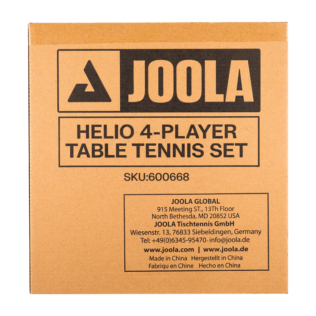JOOLA Helio 4-Player Table Tennis Set