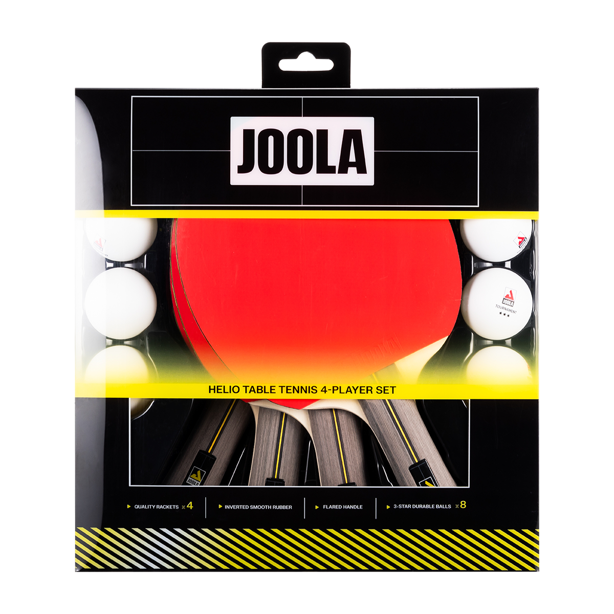 JOOLA Helio 4-Player Table Tennis Set