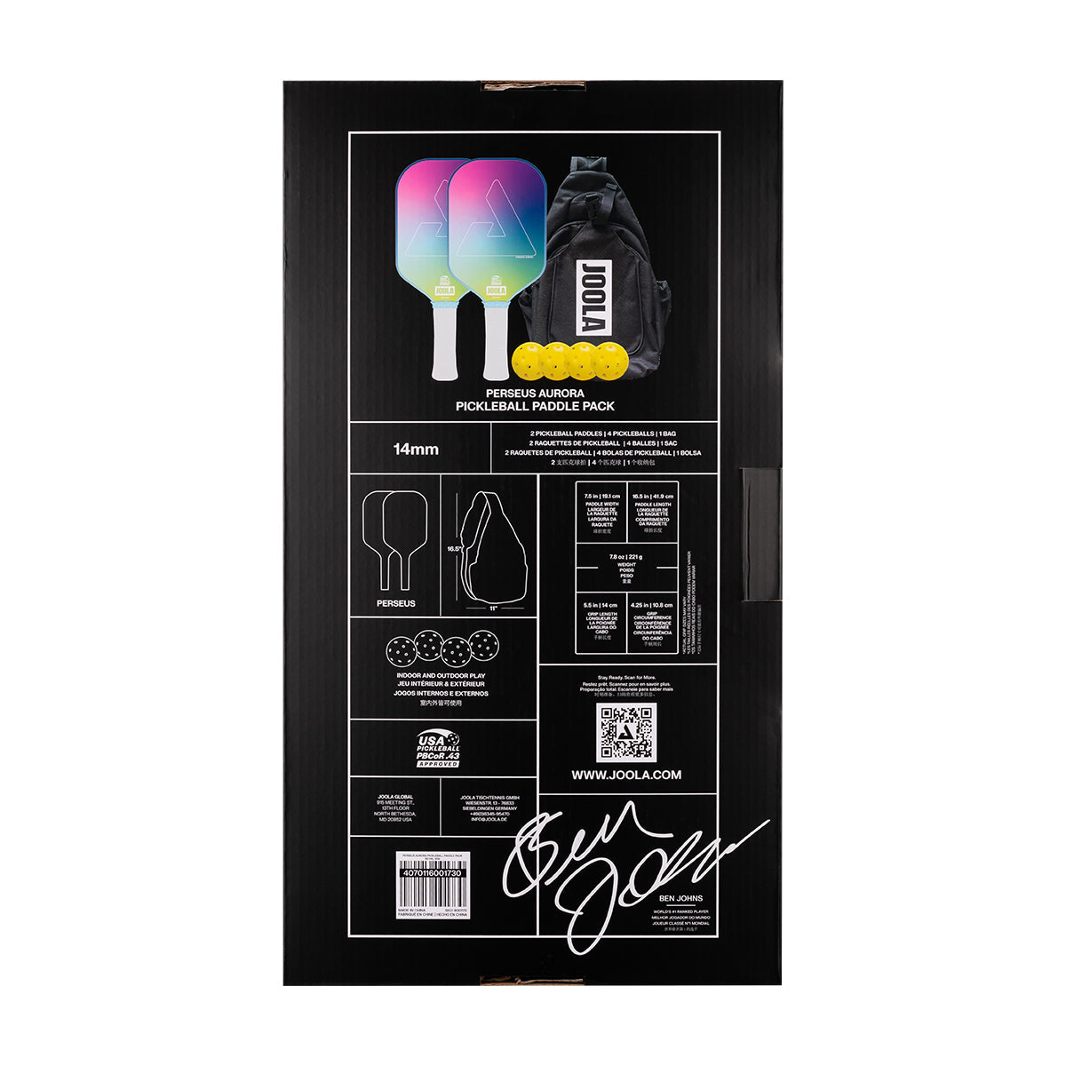 JOOLA Perseus Aurora Pickleball Pack