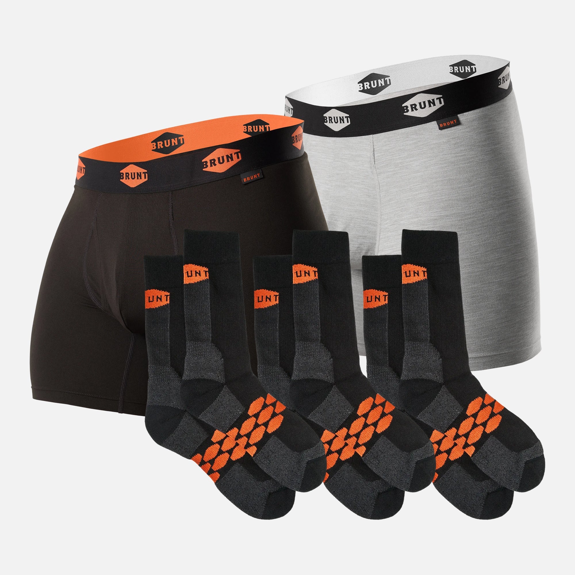 The Comfort Tech 6 Boxers & Everyday Socks Bundle