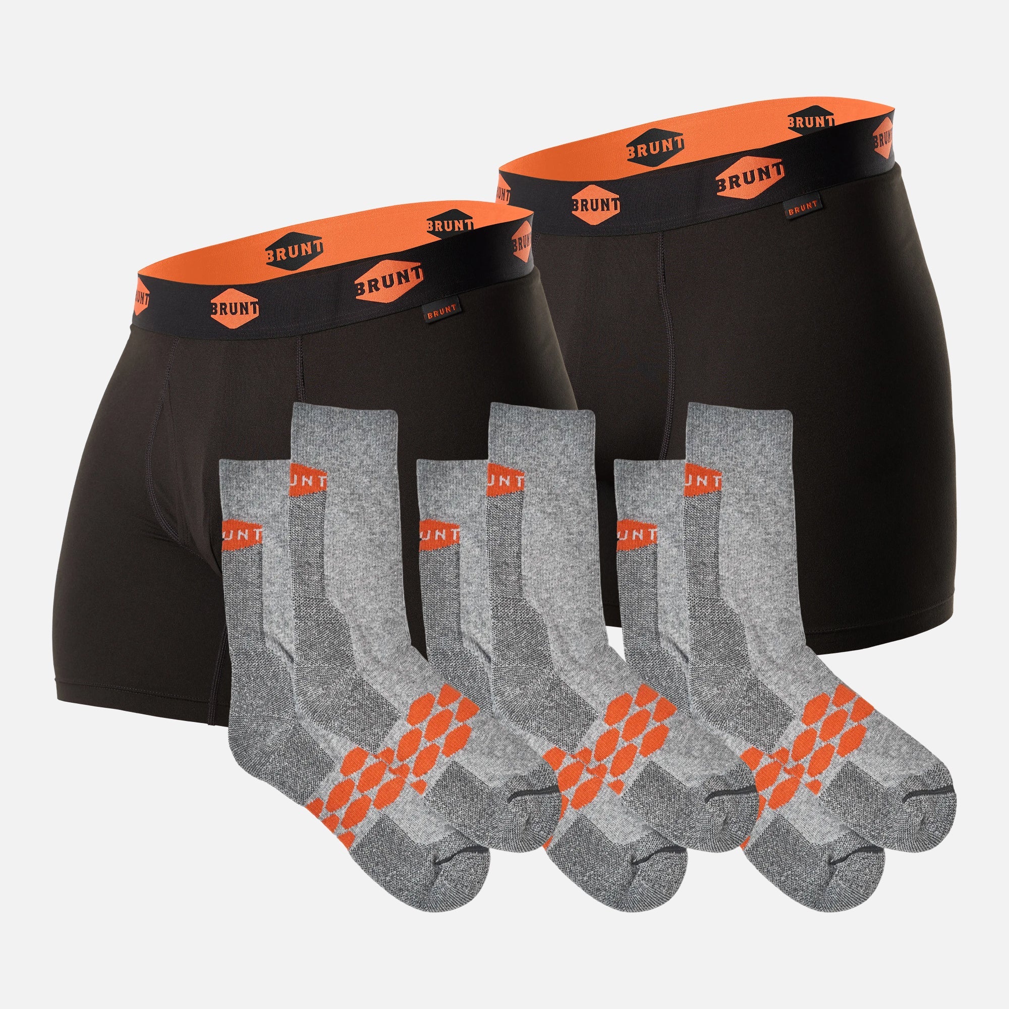 The Comfort Tech 6 Boxers & Everyday Socks Bundle