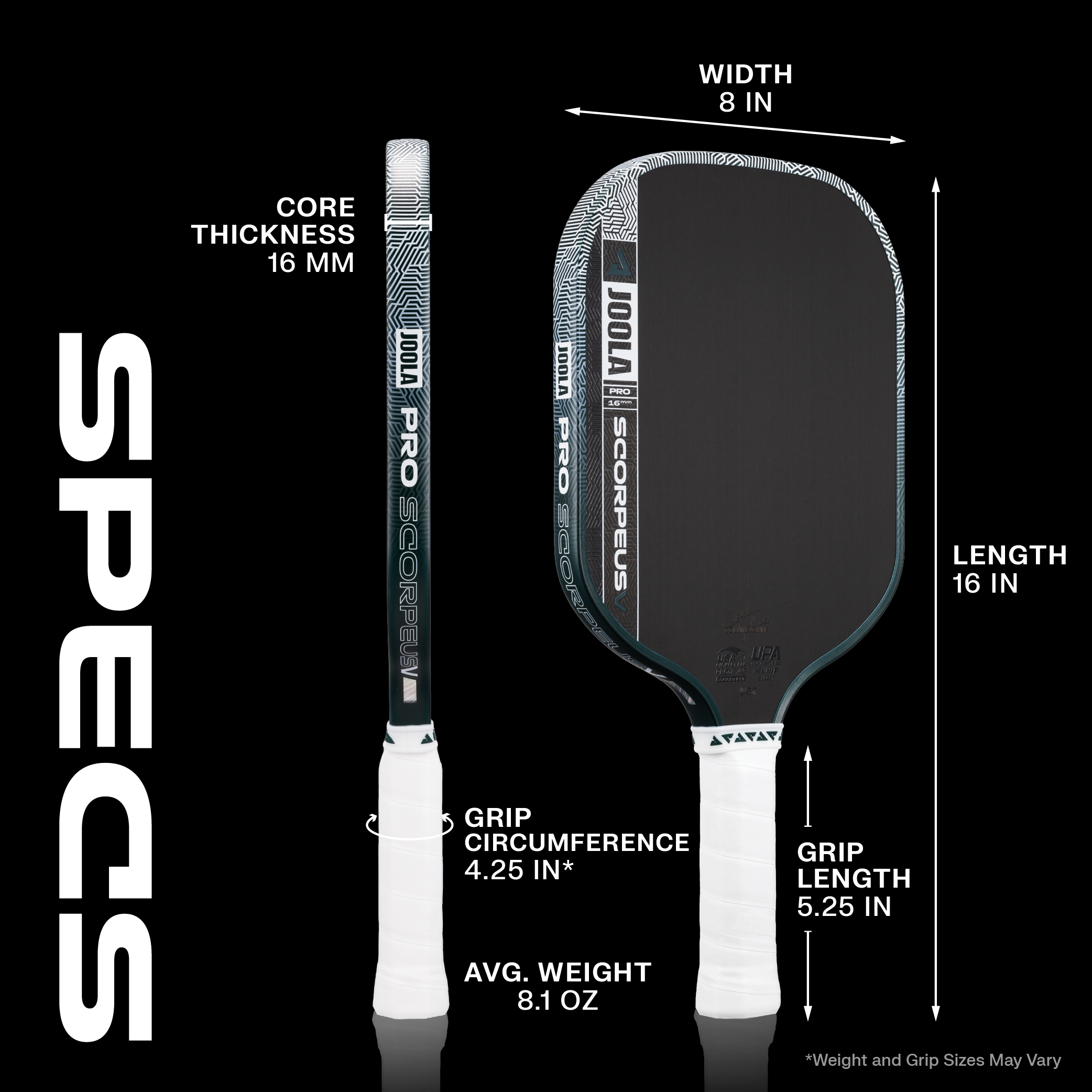 JOOLA Scorpeus Pro V Pickleball Paddle